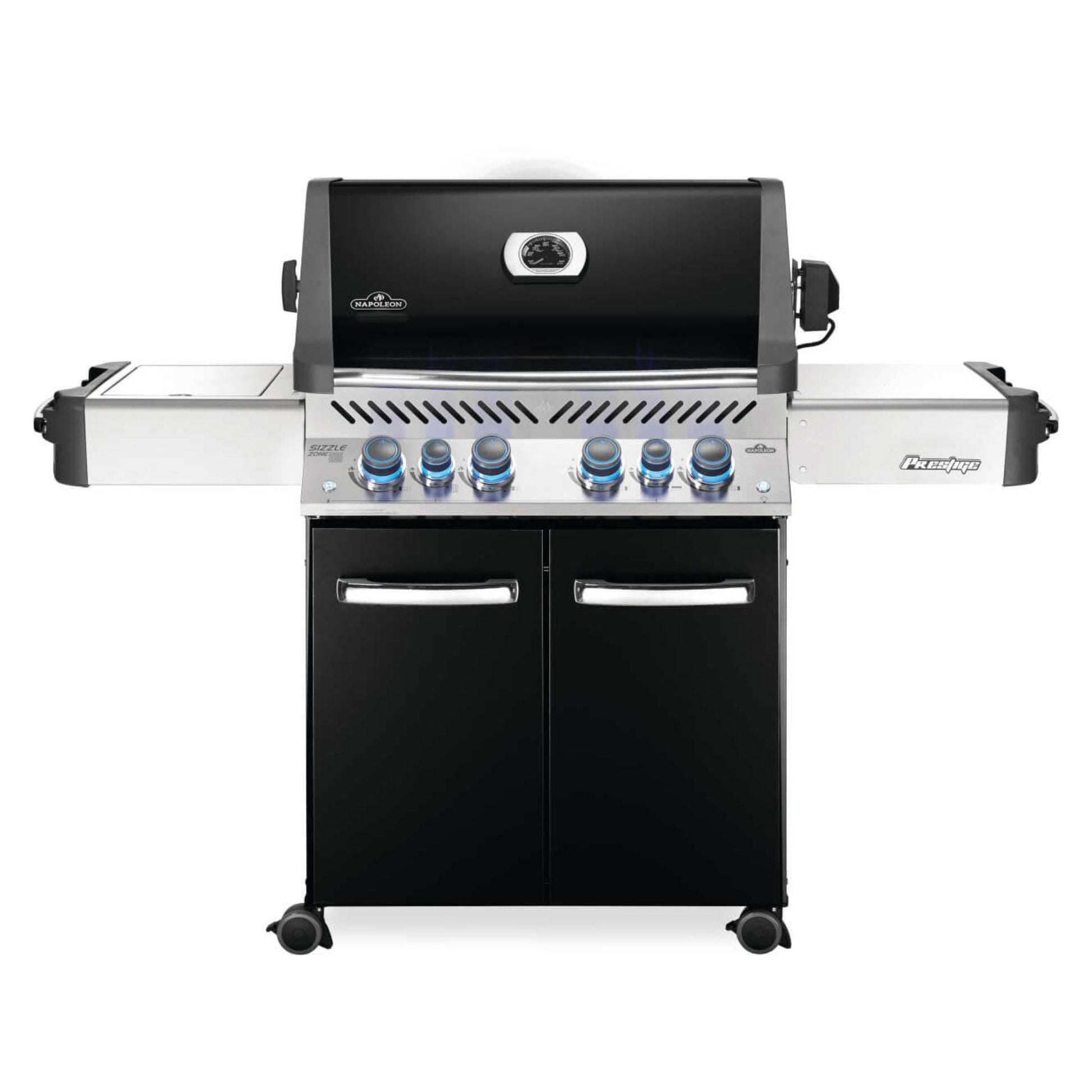 Napoleon Prestige® 500 RSIB Black Freestanding Gas Grill w/ Infrared Side and Rear Burners