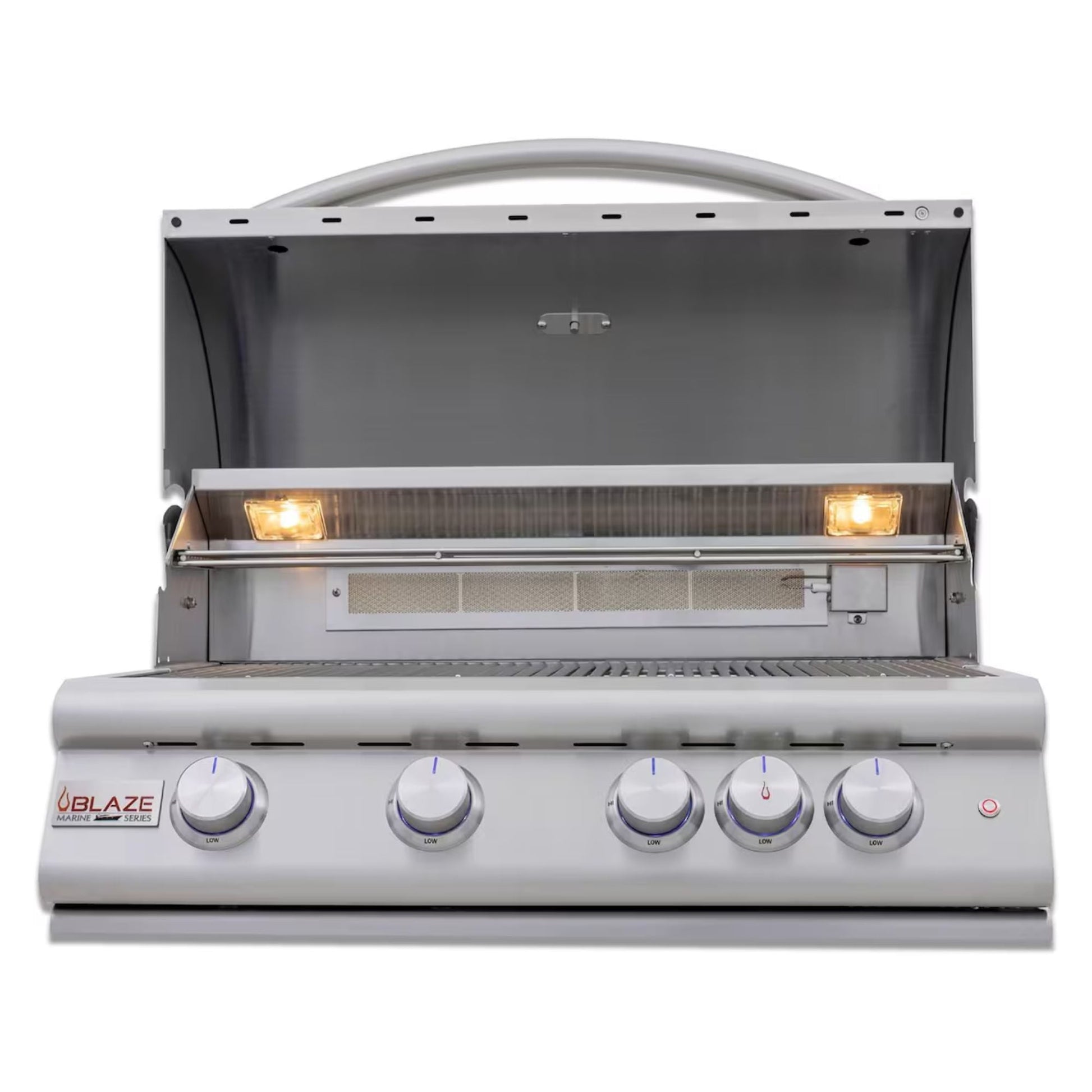 Blaze Premium LTE+ Marine Grade 32-Inch Built-in Gas Grill w/ Lift-Assist Hood & Rear Infrared Burner