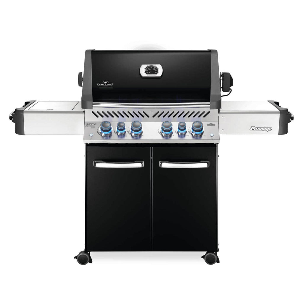 Napoleon Prestige® 500 RSIB Black Freestanding Gas Grill w/ Infrared Side and Rear Burners