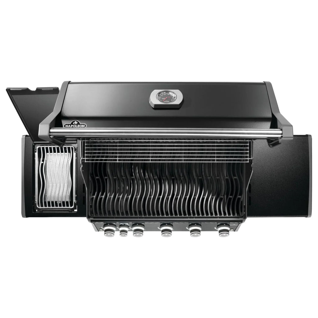 Napoleon Rogue PRO 625 SIB Black Freestanding Gas Grill w/ Infrared Side Burner