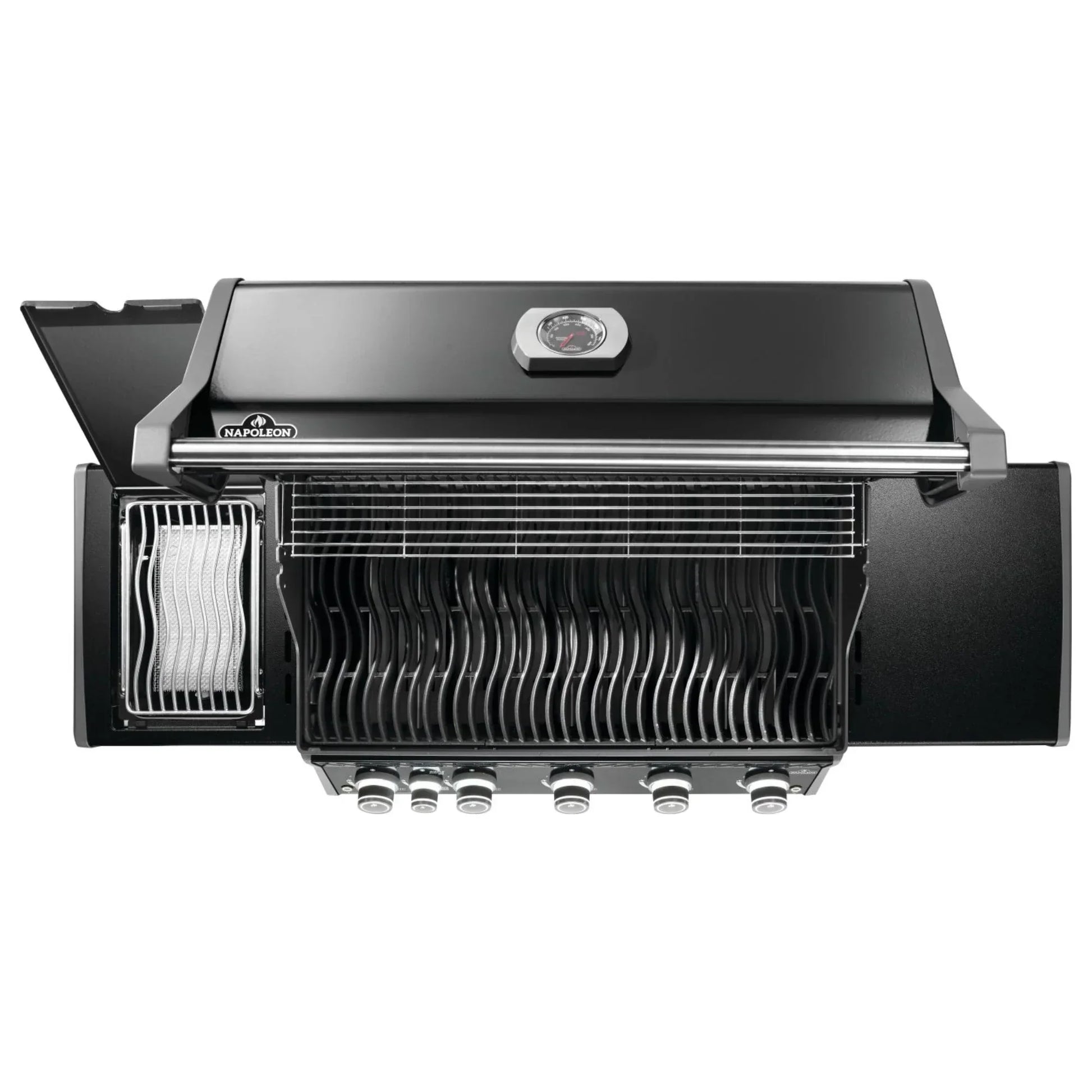 Napoleon Rogue PRO 625 SIB Black Freestanding Gas Grill w/ Infrared Side Burner