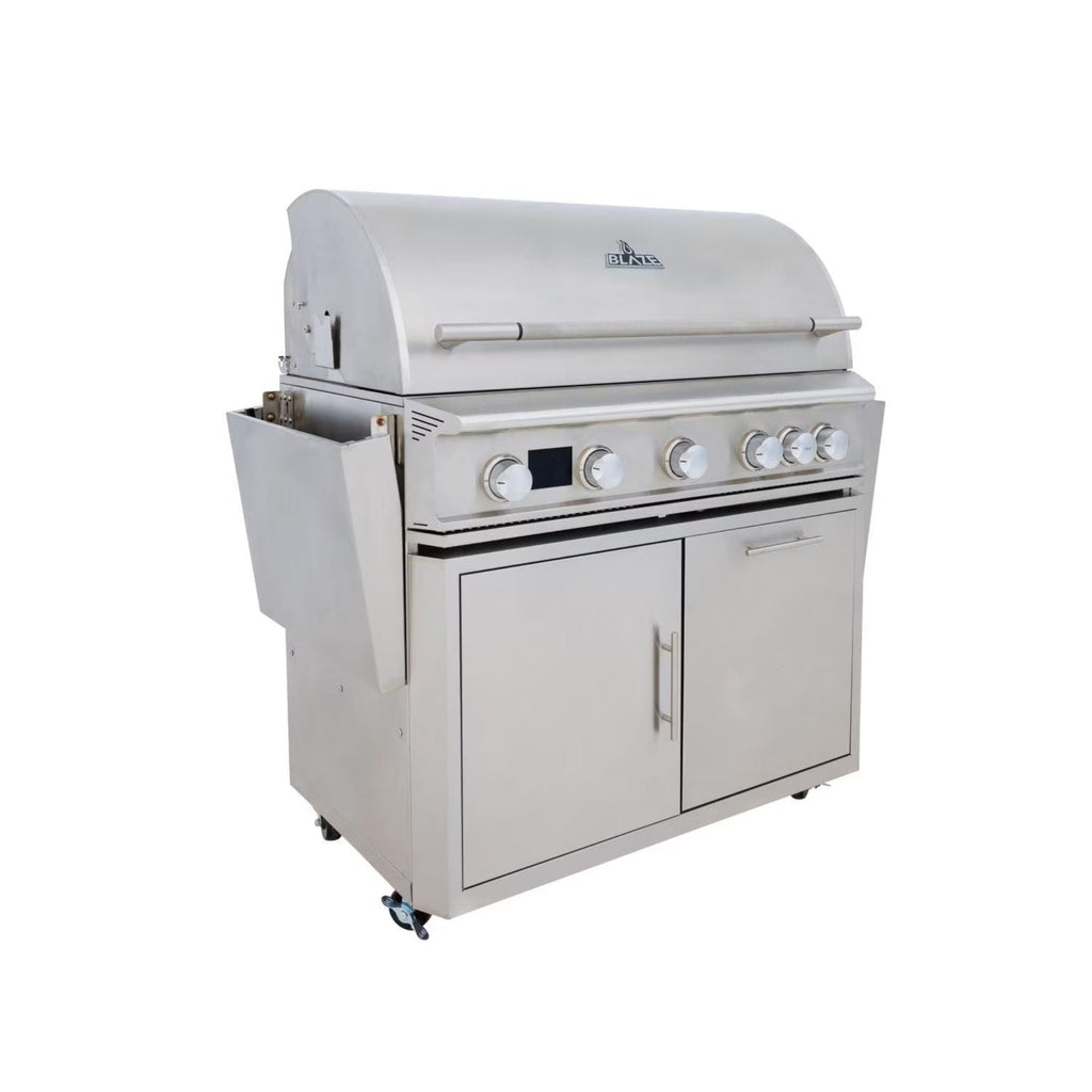 Blaze LTE PRO 40-Inch 5-Burner Freestanding Gas Grill w/ Digital Temperature Screen & Rear Infrared Burner