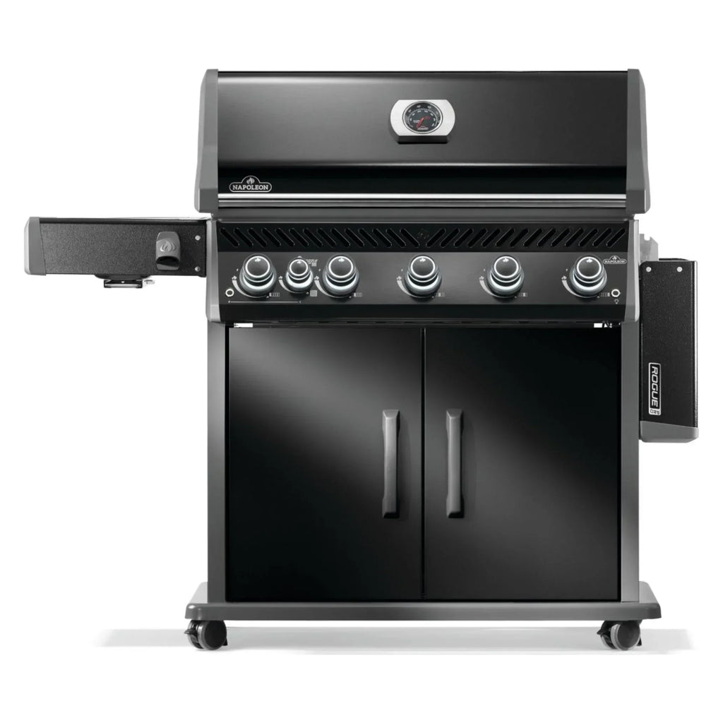 Napoleon Rogue PRO 625 SIB Black Freestanding Gas Grill w/ Infrared Side Burner