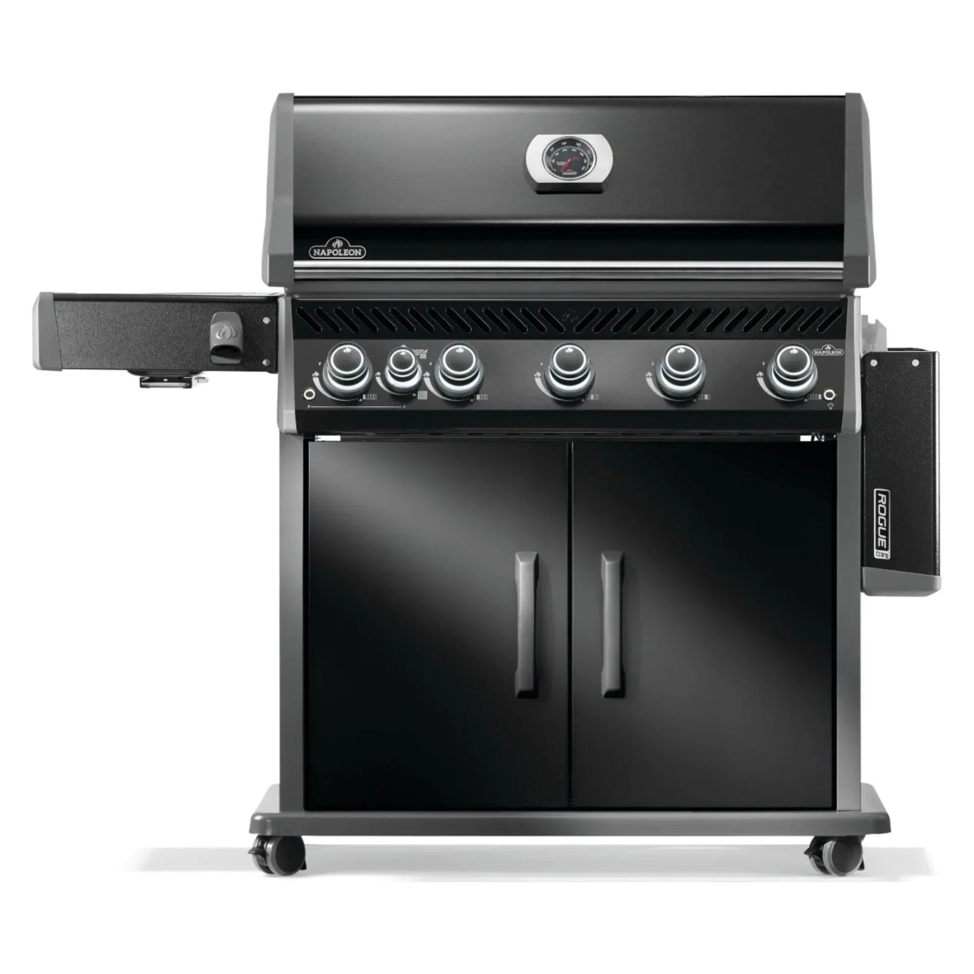 Napoleon Rogue PRO 625 SIB Black Freestanding Gas Grill w/ Infrared Side Burner